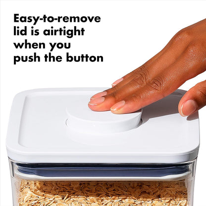 OXO Good Grips POP Container - Airtight Food Storage - Small Square Tall 2.3 Qt Ideal for spaghetti, linguini and lasagna