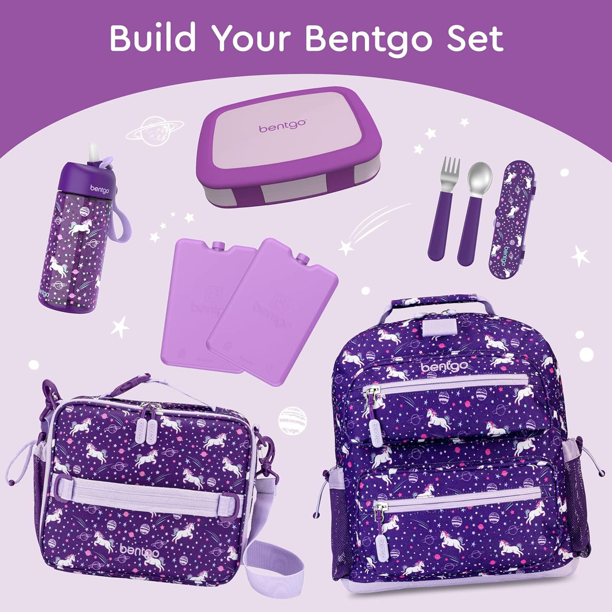 Bentgo Kids Bento-Style 5-Compartment Leak-Proof Lunch Box - Ideal Portion Sizes for Ages 3 to 7 - Durable, Drop-Proof, Dishwasher Safe, PFAS & BPA-Free & Made with Food-Safe Materials (Blue)