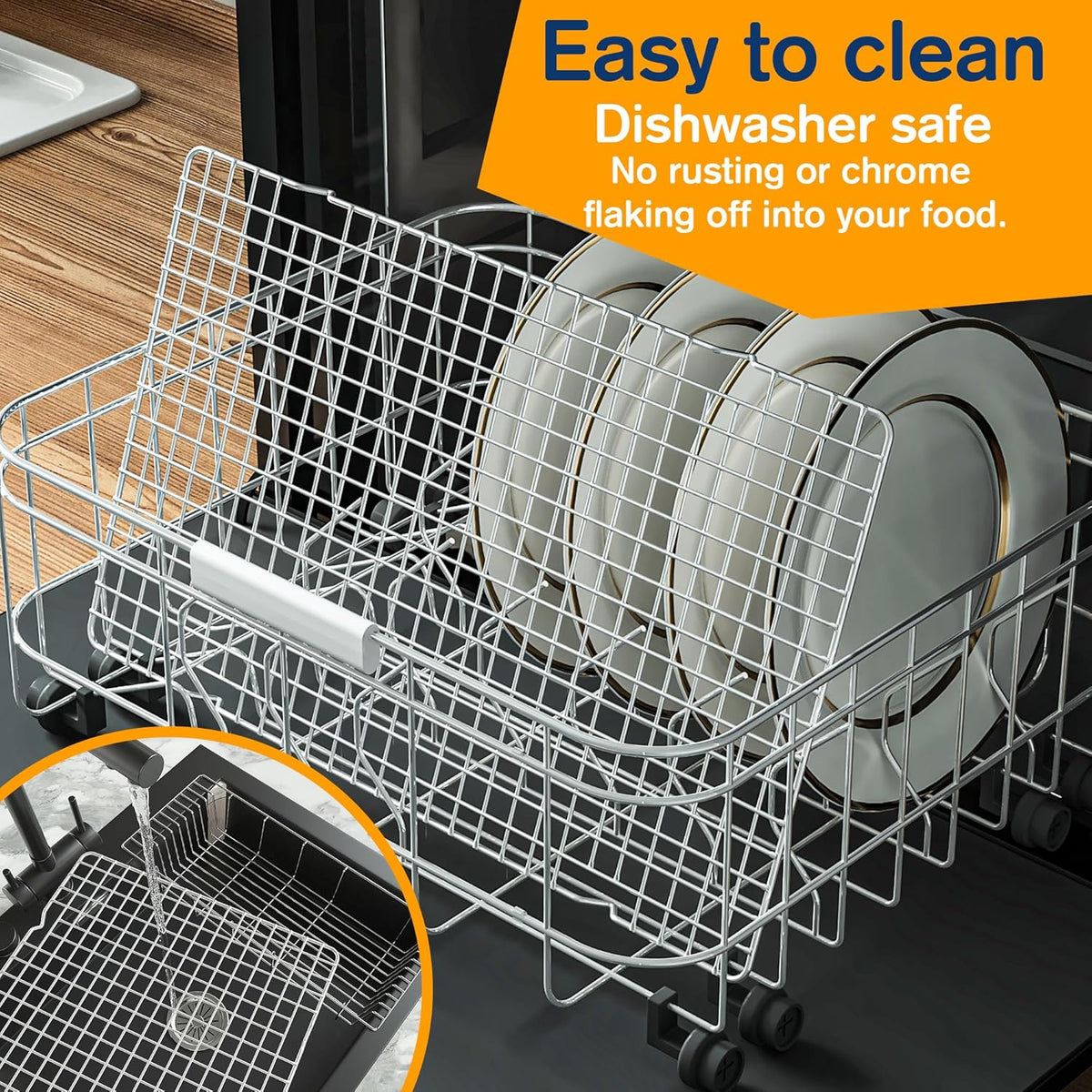 2PCS Cooling Racks for Cooking and Baking - 10" x 15"Heavy Duty Stainless Steel Wire Rack for Baking, Grilling, Roasting - Oven & Dishwasher Safe - Fits Jelly Roll Sheet Pan-Silver