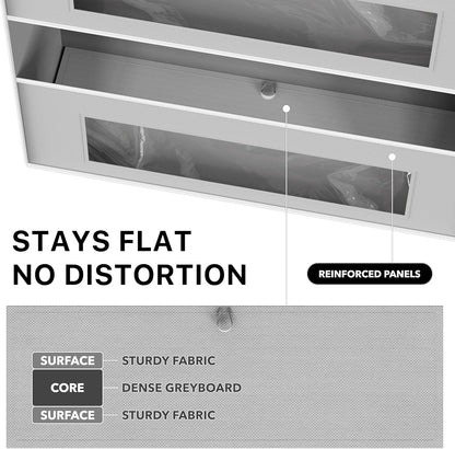 Simple Houseware Large Heavy Duty Over the Door Organizer with 5 Clear Window Pockets, 45 lbs Capacity for Pantry, Closet, Bathroom, Gray