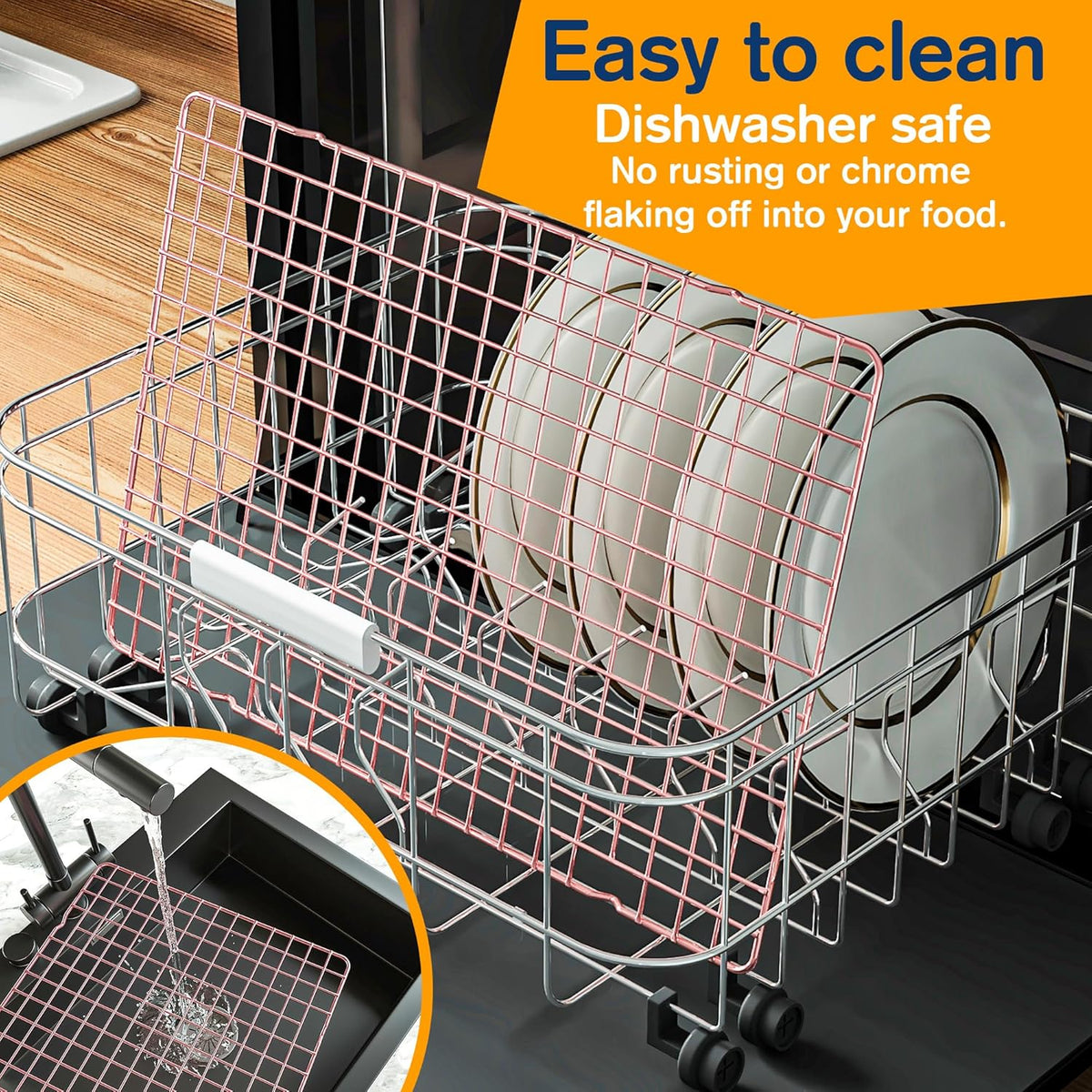 2PCS Cooling Racks for Cooking and Baking - 10" x 15"Heavy Duty Stainless Steel Wire Rack for Baking, Grilling, Roasting - Oven & Dishwasher Safe - Fits Jelly Roll Sheet Pan-Silver