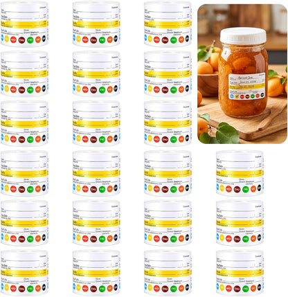 10 Rolls 2500 Pcs Restaurant Quality Shelf Life Food Rotation Labels Vinyl 2” x 3” Self-Adhesive Removable Freezer Food Labels Perfect for Reusable Containers Food Safety Date Sticker, Easy to Remove