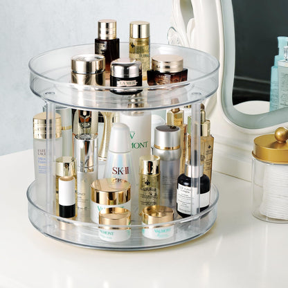 Lazy Susan Organizer, 360 Rotating Turntable Organizer (11") | Refrigerator Organizers and Storage, Lazy Susan for Cabinet, Pantry Organizer, Spice Rack Condiment Organizer, Kitchen Tray