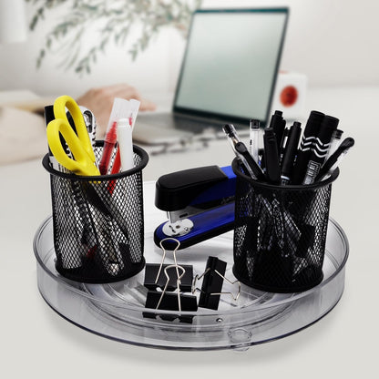 Lazy Susan Organizer, 360 Rotating Turntable Organizer (11") | Refrigerator Organizers and Storage, Lazy Susan for Cabinet, Pantry Organizer, Spice Rack Condiment Organizer, Kitchen Tray