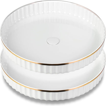 Lazy Susan Organizer, 360 Rotating Turntable Organizer (11") | Refrigerator Organizers and Storage, Lazy Susan for Cabinet, Pantry Organizer, Spice Rack Condiment Organizer, Kitchen Tray