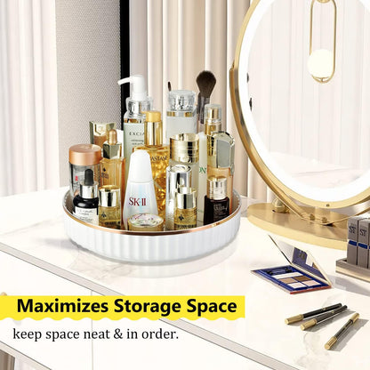 Lazy Susan Organizer, 360 Rotating Turntable Organizer (11") | Refrigerator Organizers and Storage, Lazy Susan for Cabinet, Pantry Organizer, Spice Rack Condiment Organizer, Kitchen Tray