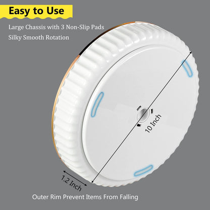 Lazy Susan Organizer, 360 Rotating Turntable Organizer (11") | Refrigerator Organizers and Storage, Lazy Susan for Cabinet, Pantry Organizer, Spice Rack Condiment Organizer, Kitchen Tray