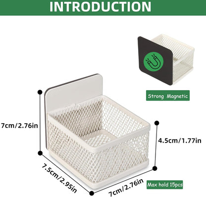 Magnetic 8 Pack Tea Bag Organizer, Metal Tea Bag Holder Coffee Packets organizers for Refrigerator Fridge For Kitchen Organizers and Storage (8P-Black)