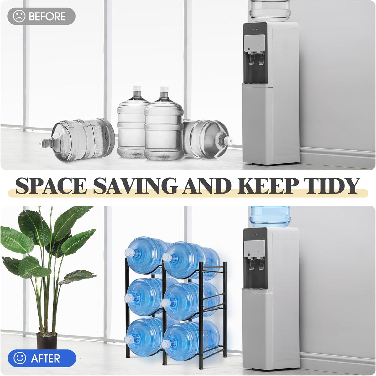 5 Gal Jug Rack, 3 Tier for 6