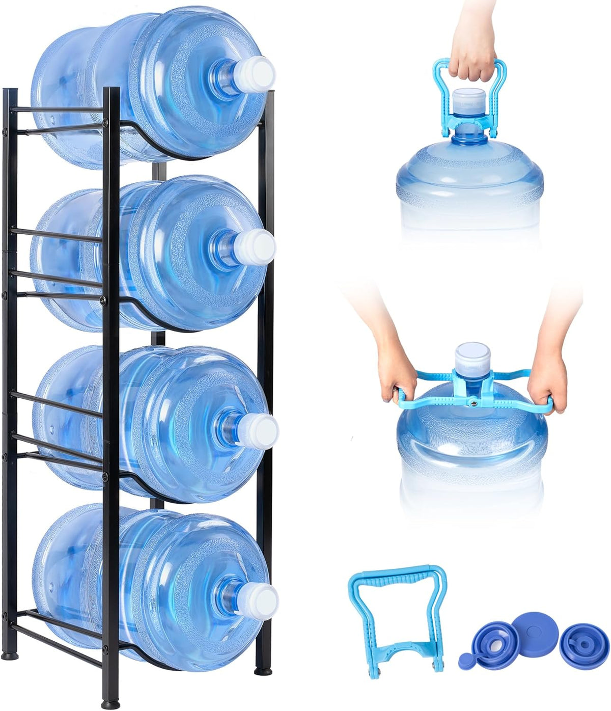 5 Gal Jug Rack, 3 Tier for 6