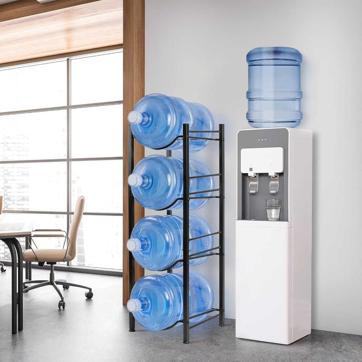 5 Gal Jug Rack, 3 Tier for 6
