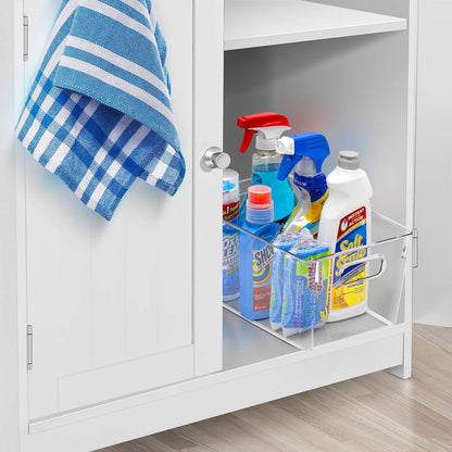 Fridge Organizers and Storage, Clear Plastic Bins (Large) | Easy-access organization for freezers, shelves, drawers, closets and pantries; supports sorting and visibility.