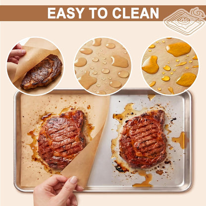 100PCS Parchment Paper Sheets, 9x13 Inches, Non-Stick