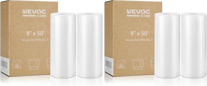 Vacuum Sealer Bags for Food 11x50 2 Rolls, Fit Food Saver Machines