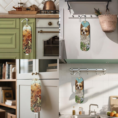 2Pcs Cat Plastic Bag Holder, Wall Mount Grocery Bag Holder, Butterfly Plastic Bags Organizer, Pull Rope Free Adjustment Holders for Grocery Bags Decoration for Home Kitchen Pantry Cat Lover Gifts