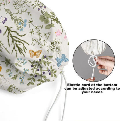 2Pcs Cat Plastic Bag Holder, Wall Mount Grocery Bag Holder, Butterfly Plastic Bags Organizer, Pull Rope Free Adjustment Holders for Grocery Bags Decoration for Home Kitchen Pantry Cat Lover Gifts