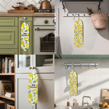 2Pcs Cat Plastic Bag Holder, Wall Mount Grocery Bag Holder, Butterfly Plastic Bags Organizer, Pull Rope Free Adjustment Holders for Grocery Bags Decoration for Home Kitchen Pantry Cat Lover Gifts