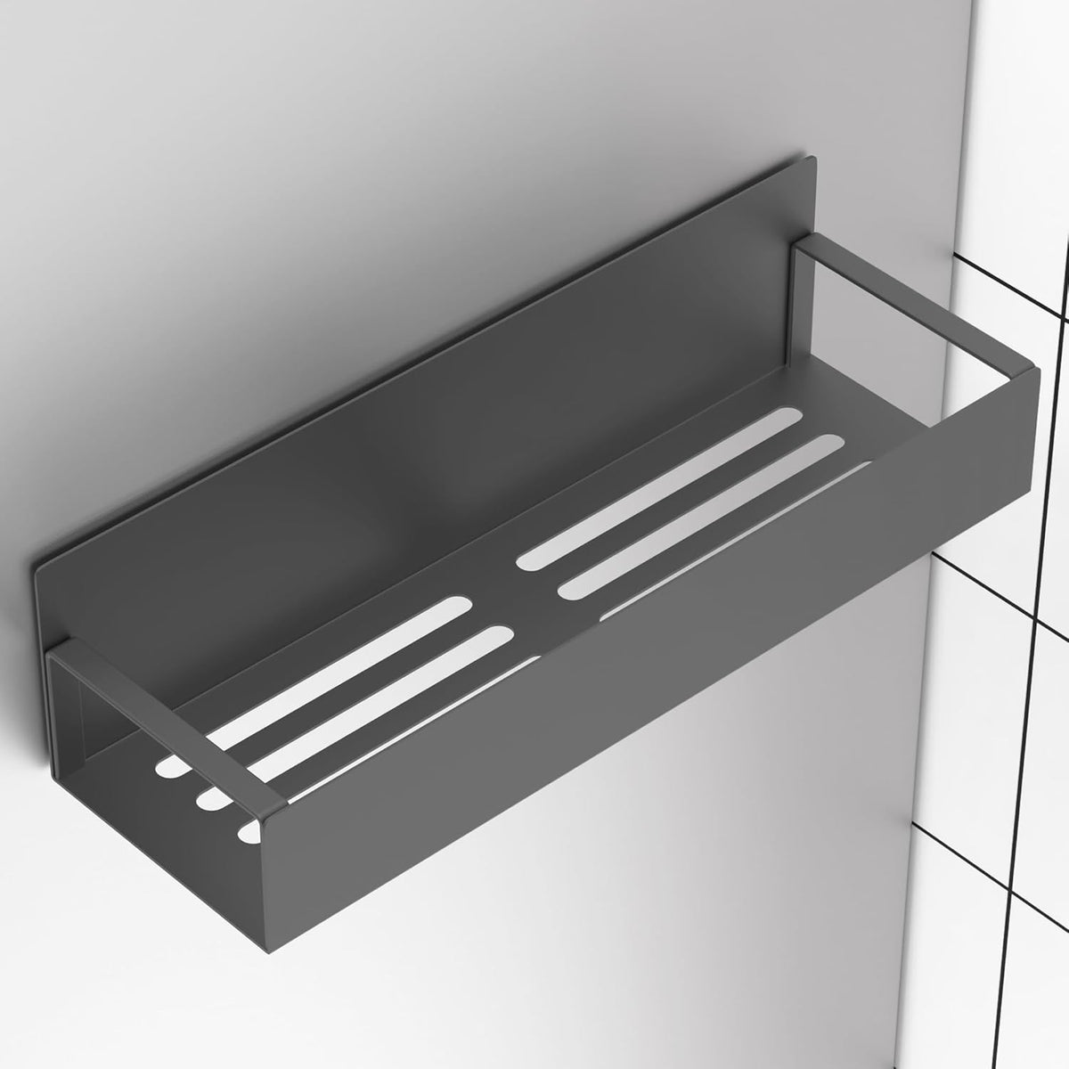 Metal Magnetic Spice Rack for Refrigerator Black | Magnetic Shelves Heavy Duty for Fridge in Kitchen, Seasoning Storage Organizer, For Oven Washer and Dryer, For Heavier Items