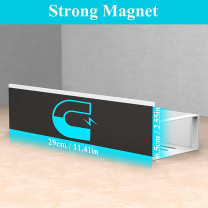 Metal Magnetic Spice Rack for Refrigerator Black | Magnetic Shelves Heavy Duty for Fridge in Kitchen, Seasoning Storage Organizer, For Oven Washer and Dryer, For Heavier Items