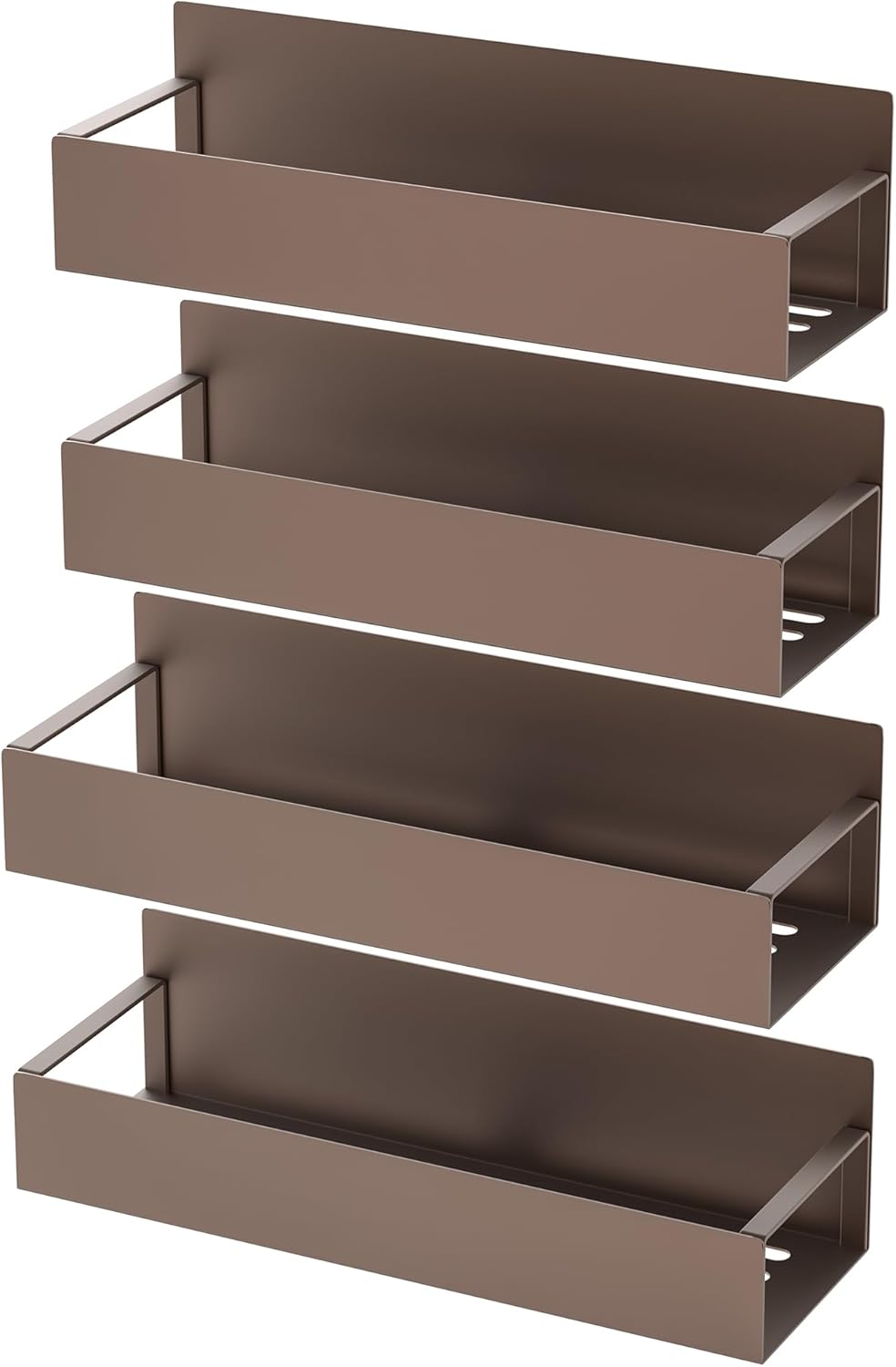 Metal Magnetic Spice Rack for Refrigerator Black | Magnetic Shelves Heavy Duty for Fridge in Kitchen, Seasoning Storage Organizer, For Oven Washer and Dryer, For Heavier Items