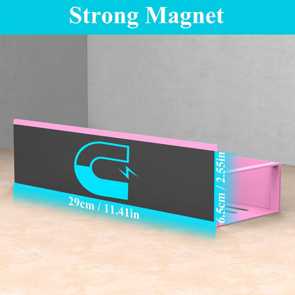Metal Magnetic Spice Rack for Refrigerator Black | Magnetic Shelves Heavy Duty for Fridge in Kitchen, Seasoning Storage Organizer, For Oven Washer and Dryer, For Heavier Items