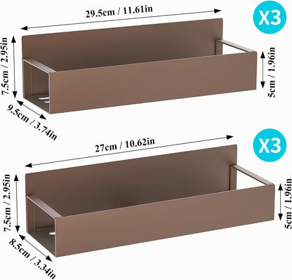Metal Magnetic Spice Rack for Refrigerator Black | Magnetic Shelves Heavy Duty for Fridge in Kitchen, Seasoning Storage Organizer, For Oven Washer and Dryer, For Heavier Items