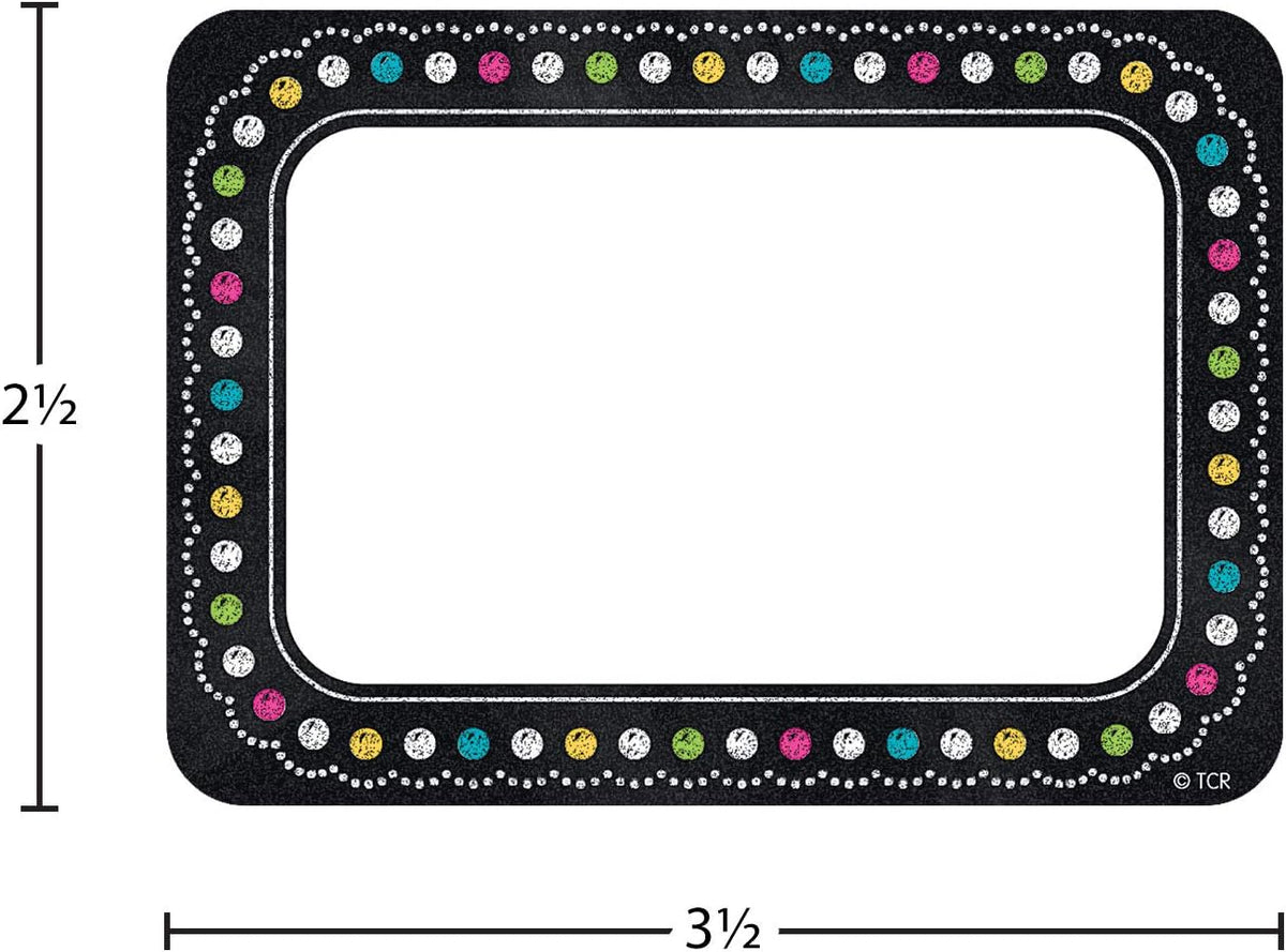 Teacher Created Resources Chalkboard Brights Name Tags (5623)