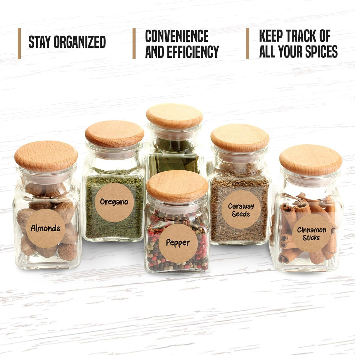 Dissolvable Canning Labels 1.5in Round, Removable Kraft Mason Jar Stickers | Water soluble, no residue, write on with pen, 200 per pack, jam, preserves, pantry, freezer, spice bottles, food storage