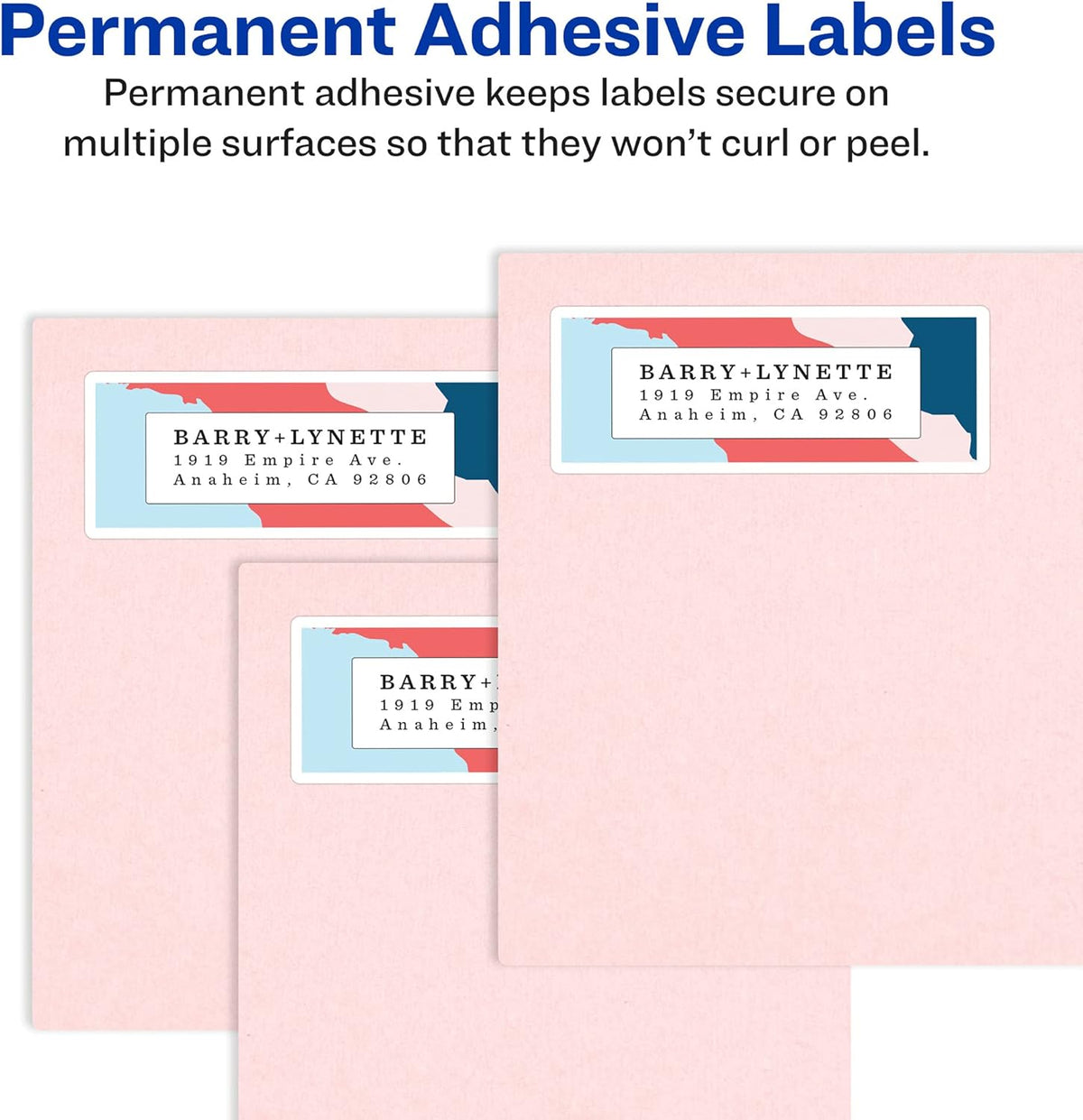 Matte White Round Labels, Sure Feed Technology, Permanent Adhesive, 1-1/2", 400 Labels (8293)
