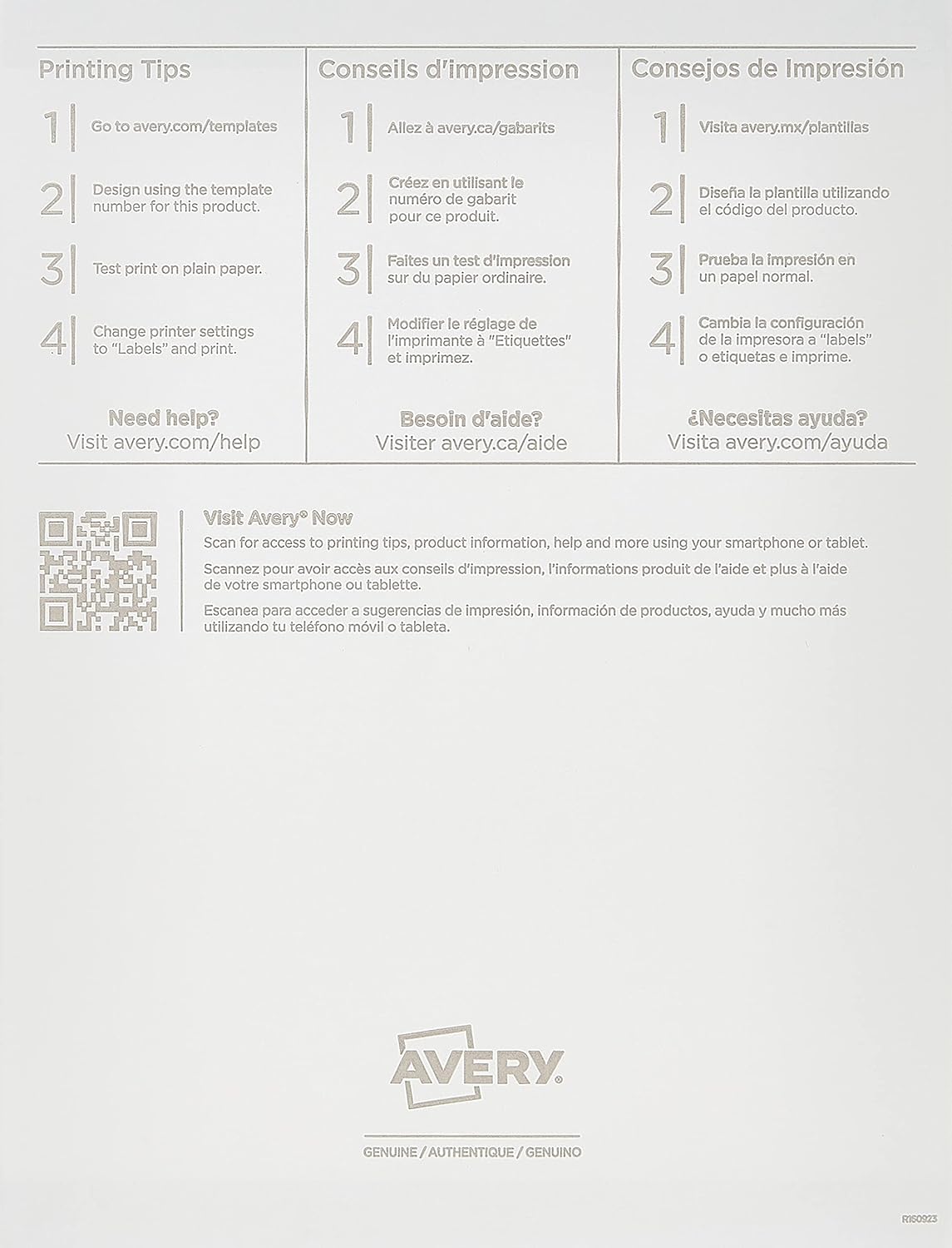 Matte White Round Labels, Sure Feed Technology, Permanent Adhesive, 1-1/2", 400 Labels (8293)