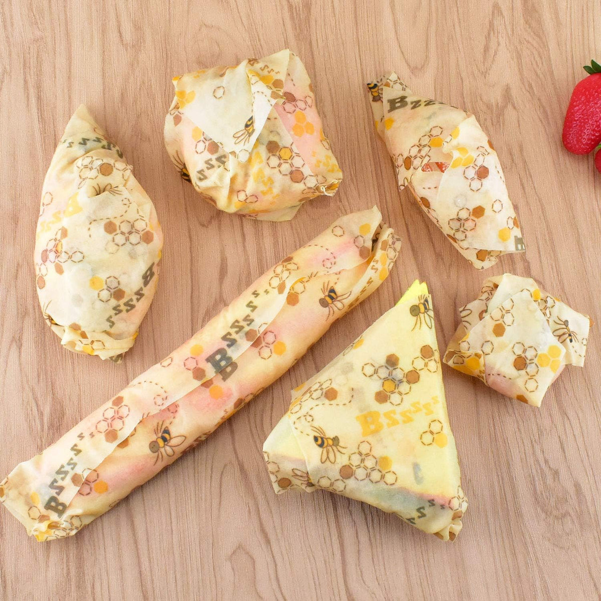 Reusable Beeswax Wraps 13 x 39 Inch Beeswax Wraps for Food Eco-Friendly Sustainable Food Storage Wraps for Sandwich, Cheese, Fruit, Bread, Snacks
