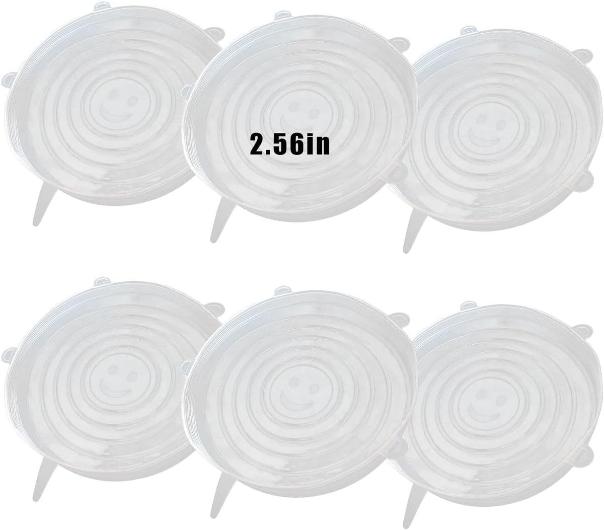 Silicone Stretch Lids, 6 Pcs, 5.71in