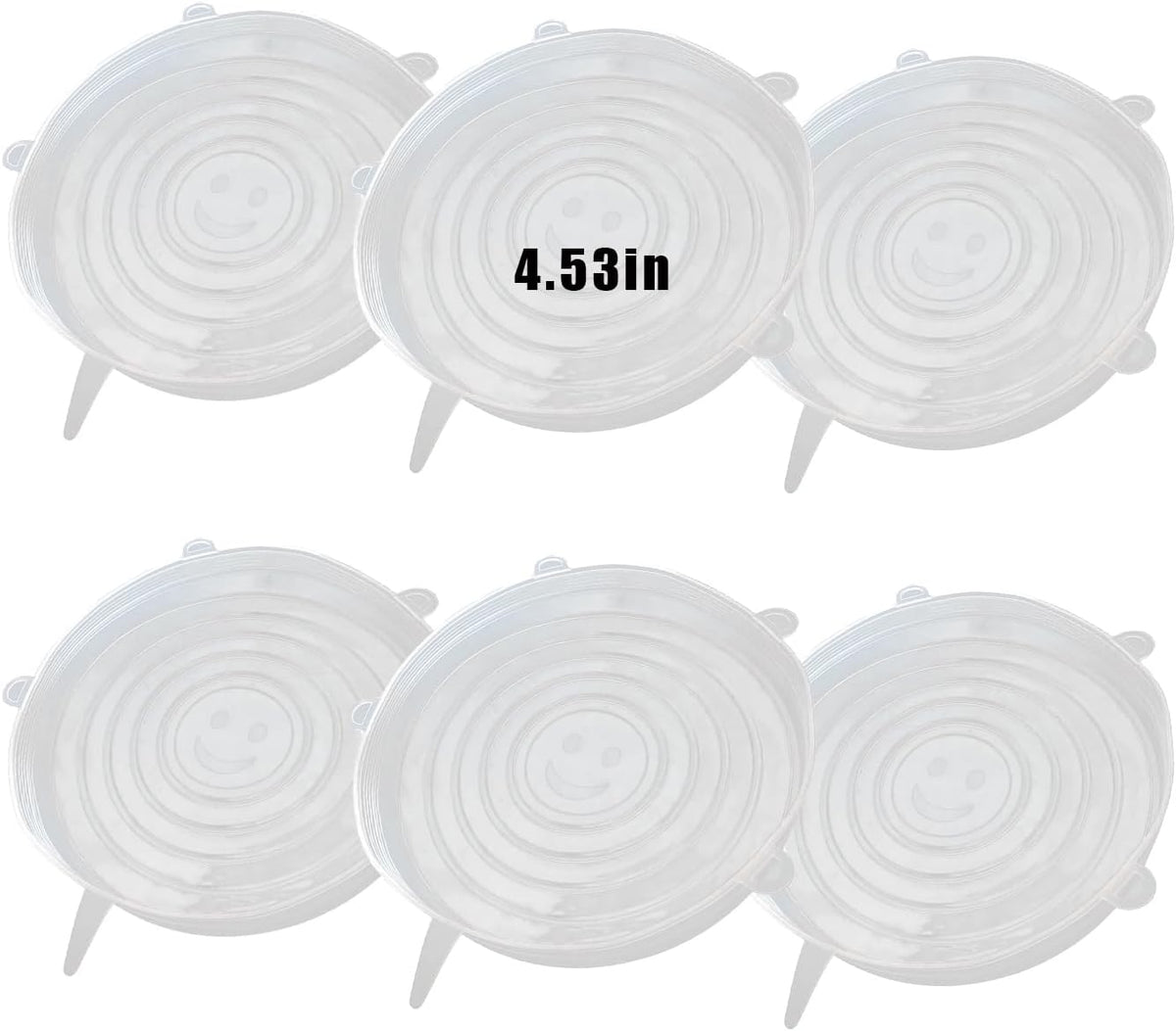 Silicone Stretch Lids, 6 Pcs, 5.71in