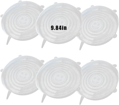 Silicone Stretch Lids, 6 Pcs, 5.71in
