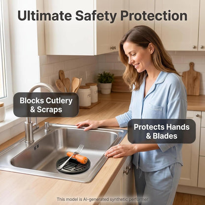 3194 Garbage Disposal Safety Screen, 3 Inch Polystyrene Sink Drain Strainer