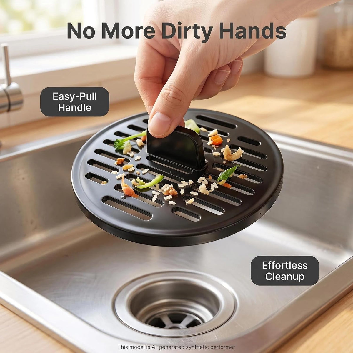 3194 Garbage Disposal Safety Screen, 3 Inch Polystyrene Sink Drain Strainer