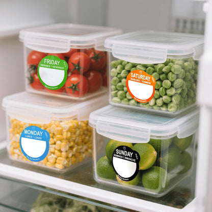 7000 Pcs 1 Inch Removable Day Dots Food Labels