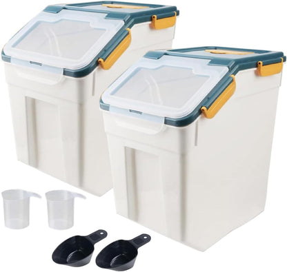 Airtight 25LB Flour & Grain Storage Container, Blue