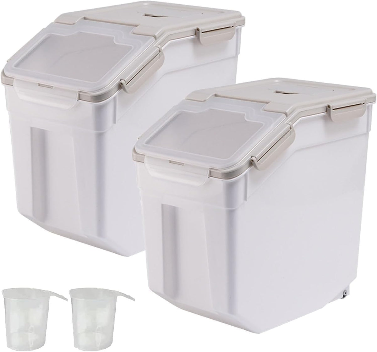 Airtight 25LB Flour & Grain Storage Container, Blue