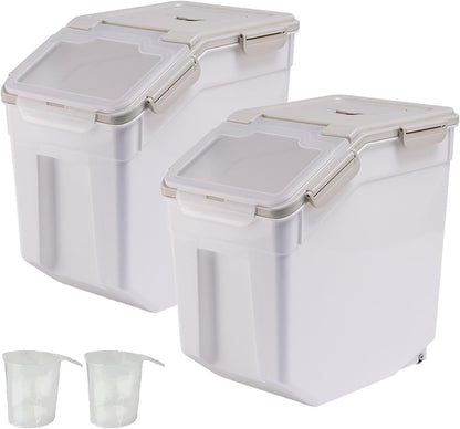 Airtight 25LB Flour & Grain Storage Container, Blue