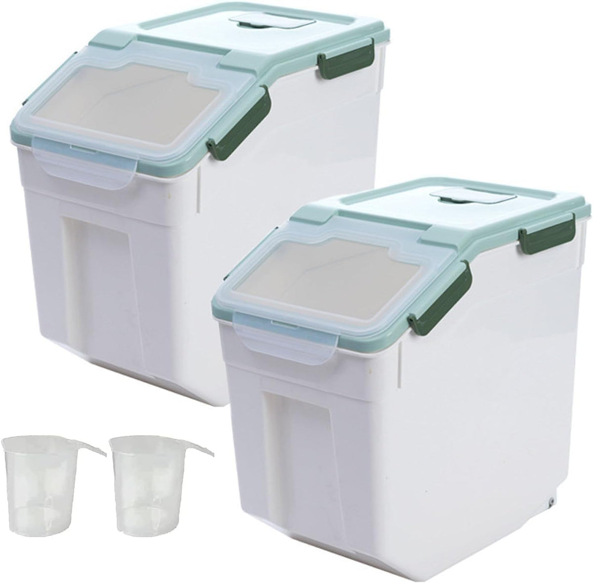 Airtight 25LB Flour & Grain Storage Container, Blue