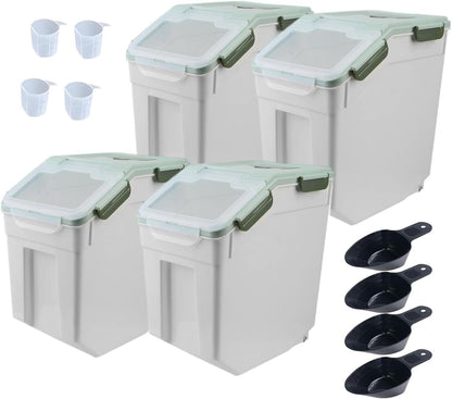 Airtight 25LB Flour & Grain Storage Container, Blue