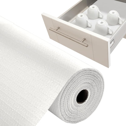 Refrigerator Liners for Shelves (8 Pack) by Linda’s Essentials - Non-Adhesive Drawer and Shelf Liner, BPA-Free Fridge Mats for Kitchen & Cabinets, Easy to Clean, Ideal Household Essentials (Clear)