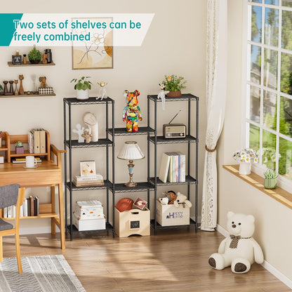 Metal Shelves Wire Shelving Storage Standing Adjustable Shelf Unit