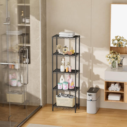 Metal Shelves Wire Shelving Storage Standing Adjustable Shelf Unit