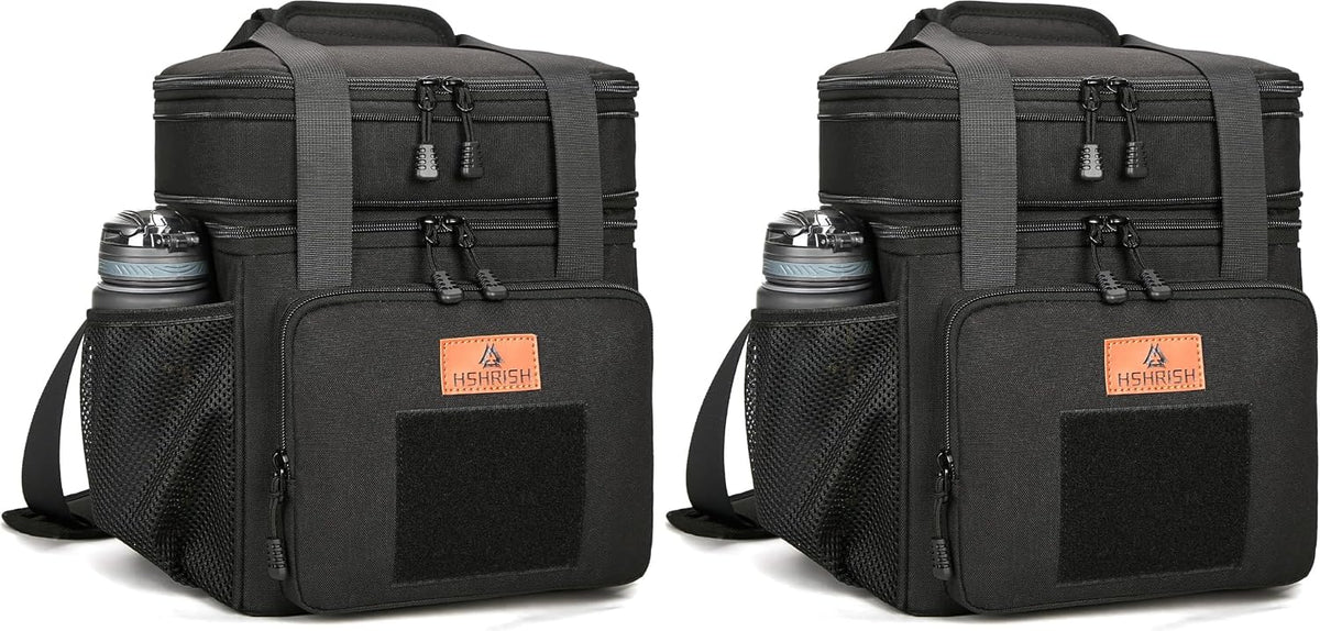 Expandable Lunch Box for Men Durable Leakproof Insulated Lunch Bag 24Cans