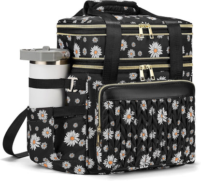Expandable Lunch Box for Men Durable Leakproof Insulated Lunch Bag 24Cans