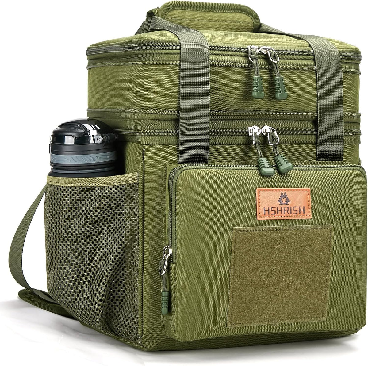 Expandable Lunch Box for Men Durable Leakproof Insulated Lunch Bag 24Cans