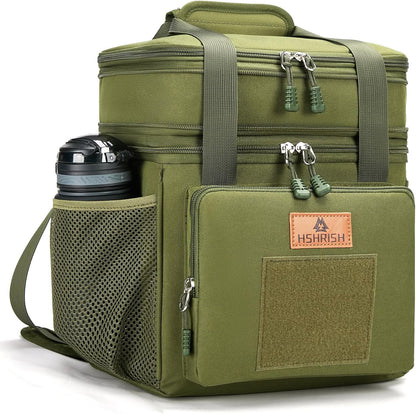 Expandable Lunch Box for Men Durable Leakproof Insulated Lunch Bag 24Cans
