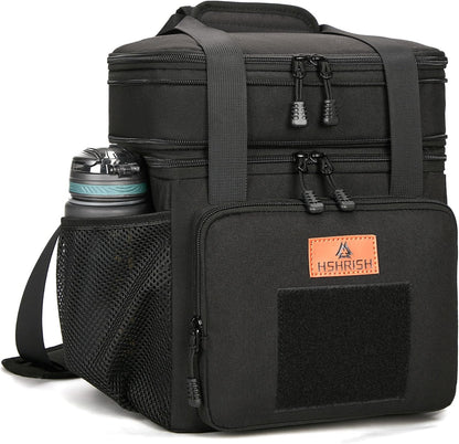 Expandable Lunch Box for Men Durable Leakproof Insulated Lunch Bag 24Cans
